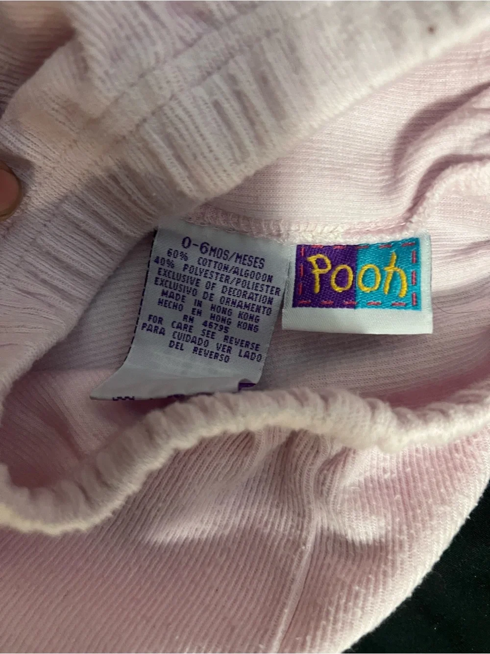 y2k Winnie the Pooh Baby Two-Piece Set with Bear Embroidery
